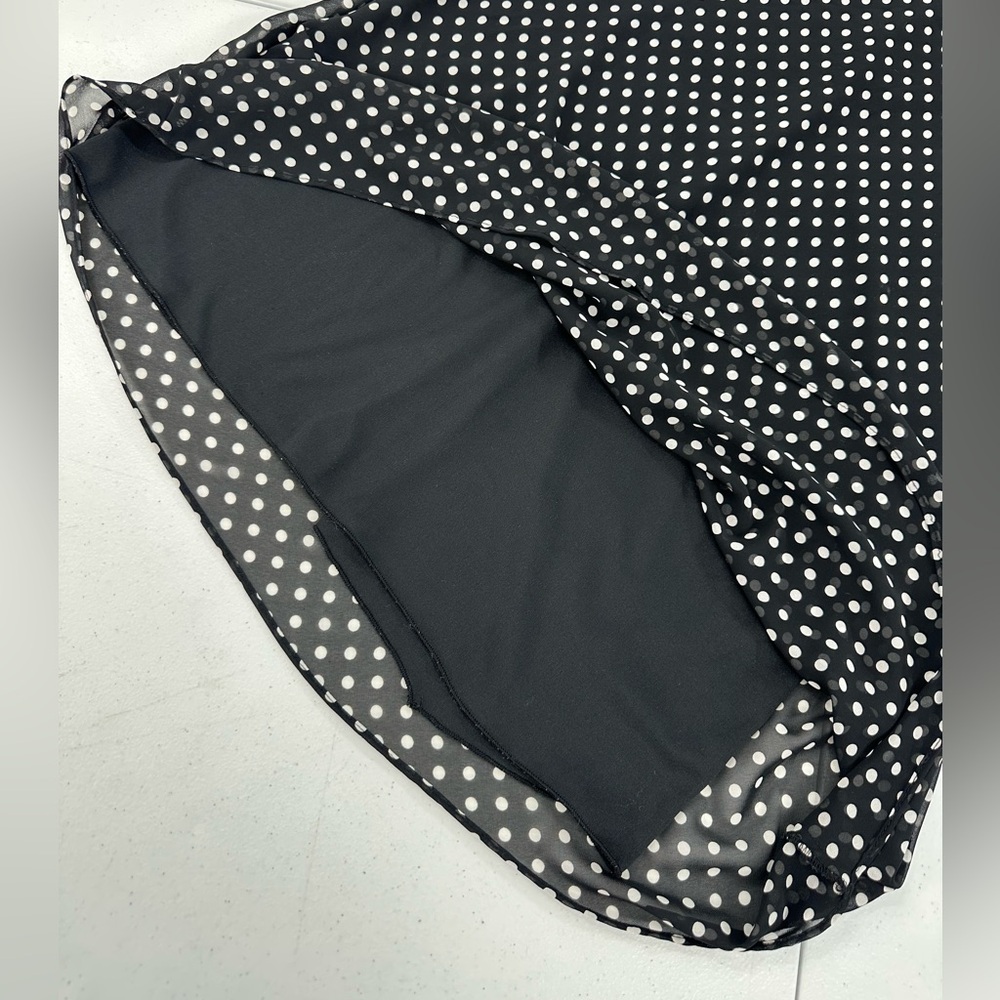 Vintage Giorgio Fiorlini Polka Dot Slip Dress 90s Pinup Coquette Cocktail 12 - Picture 6 of 8